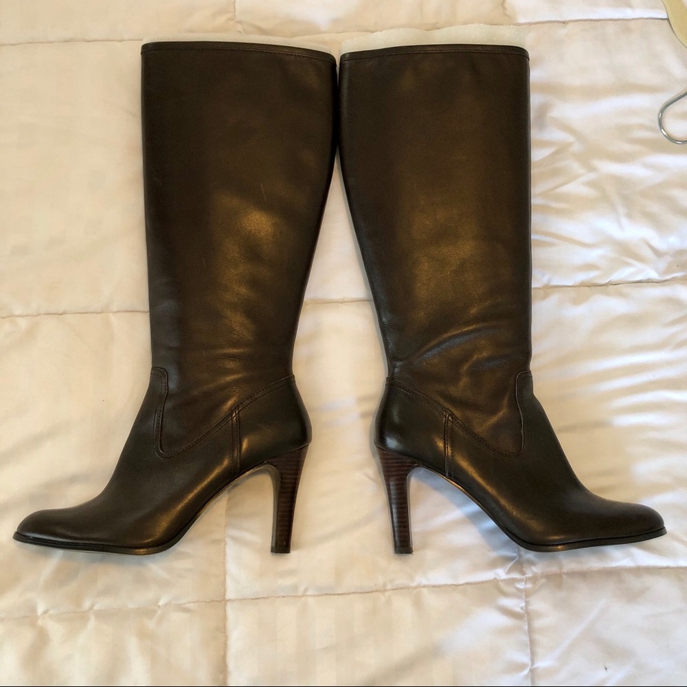 Ralph Lauren brown leather boots